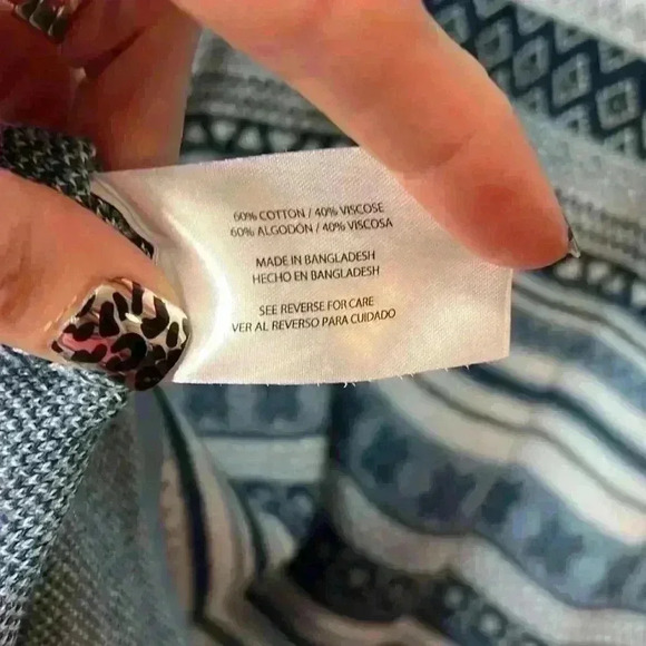 Eddie Bauer Fair Isle Nordic Geometric Quarter Zip Pullover Knit Sweater Size XL - Picture 7 of 8